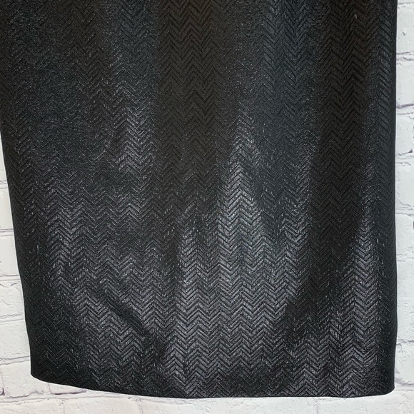 French Connection black slim fit shiny dress! - Picture 4 of 8